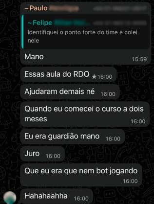 Depoimento de aluno da DOTAFLIX