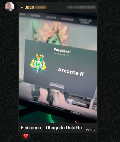 Depoimento de aluno da DOTAFLIX
